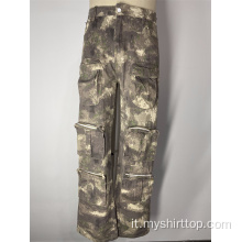 Pantaloni da lavoro multi -tasche di camuffato americano